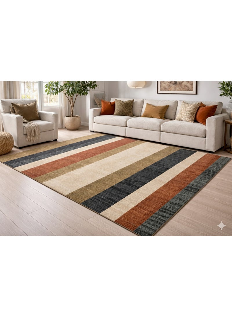 Luxury modern non-slip rug, polypropylene, 140x200